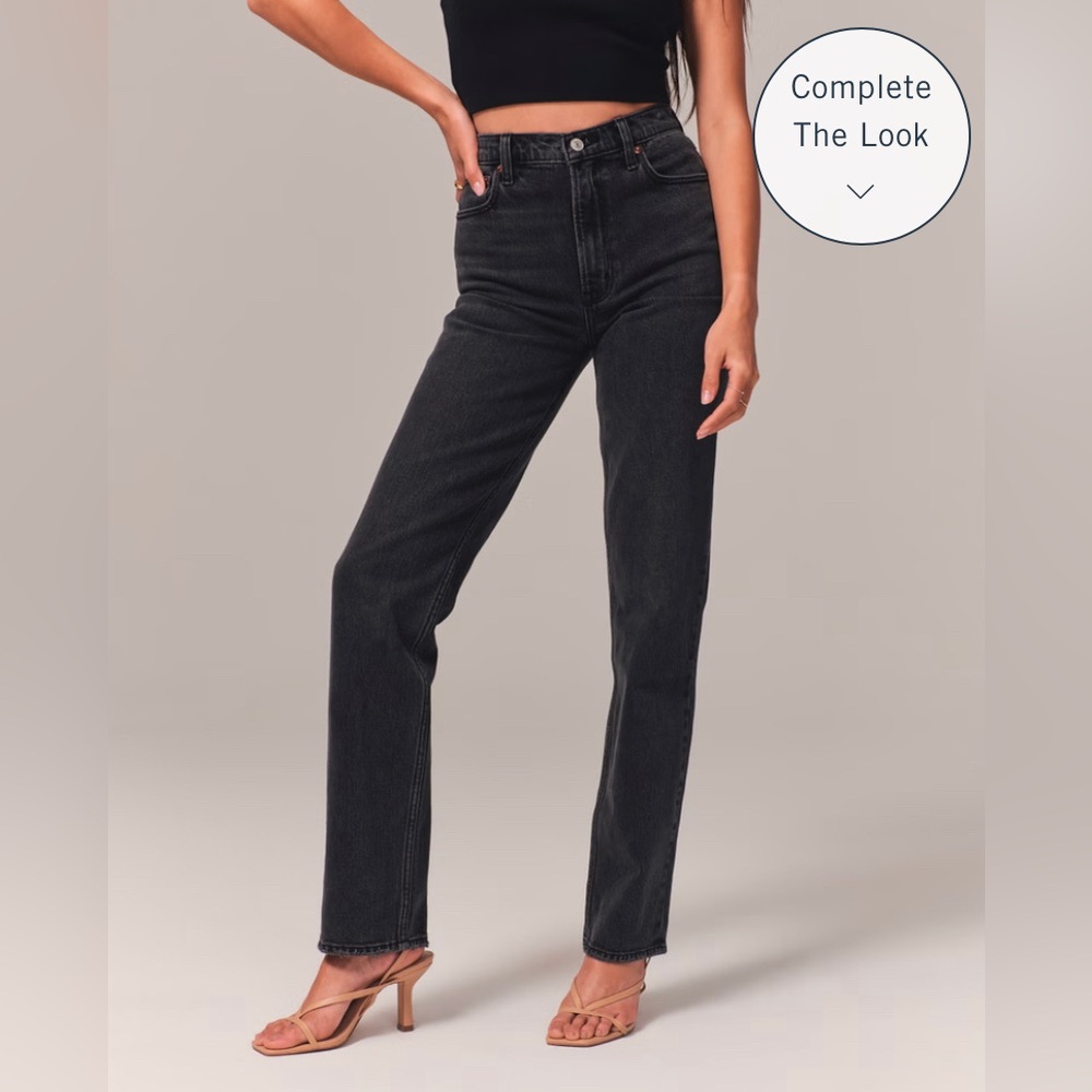 Black Abercombie and Fitch jeans